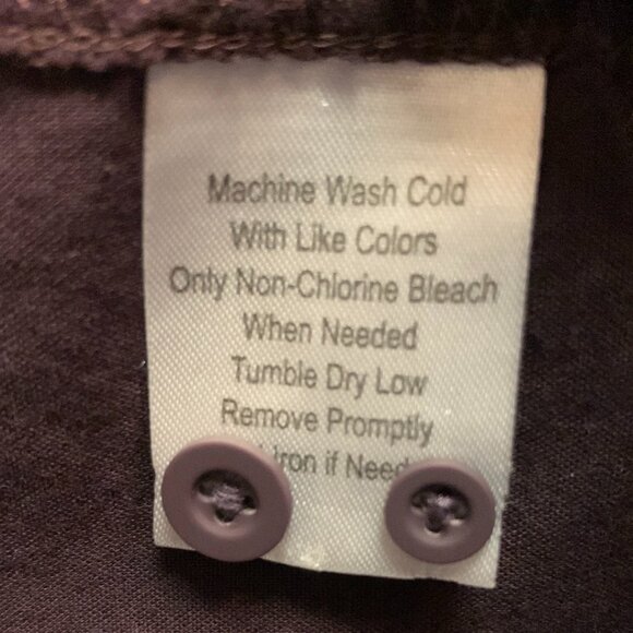 Joseph Abboud Mens Slim Fit Shirt Sz Lg Casual Button Patterned Long Sleeve Plum - Picture 6 of 9